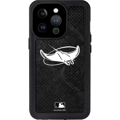 MLB Tampa Bay Rays Dark Wash iPhone 15 Pro Waterproof Case